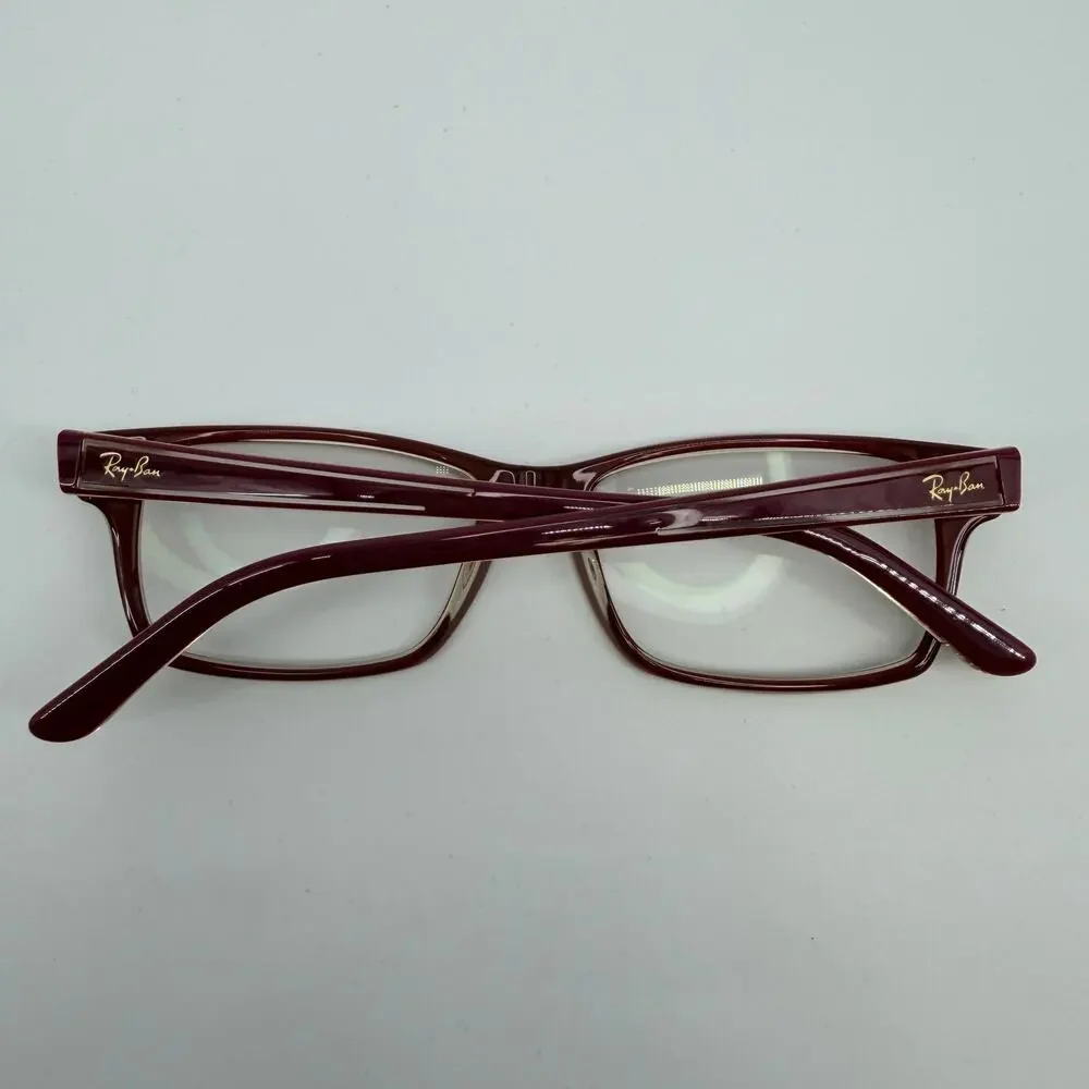 Ray Ban RB 5225 5186 Berry Pink Rectangle Eyeglasses Frames 54-17-145
